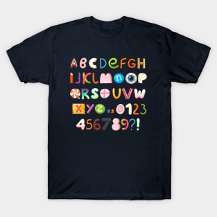 Alphabet Sweet Candies T-Shirt